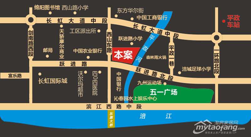 西城都市中心地理位置图