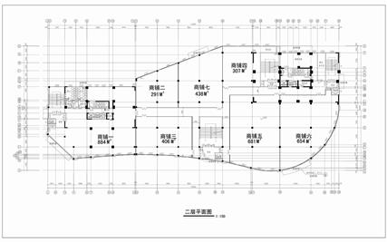 西城都市中心--平政农贸市场二层平面图
